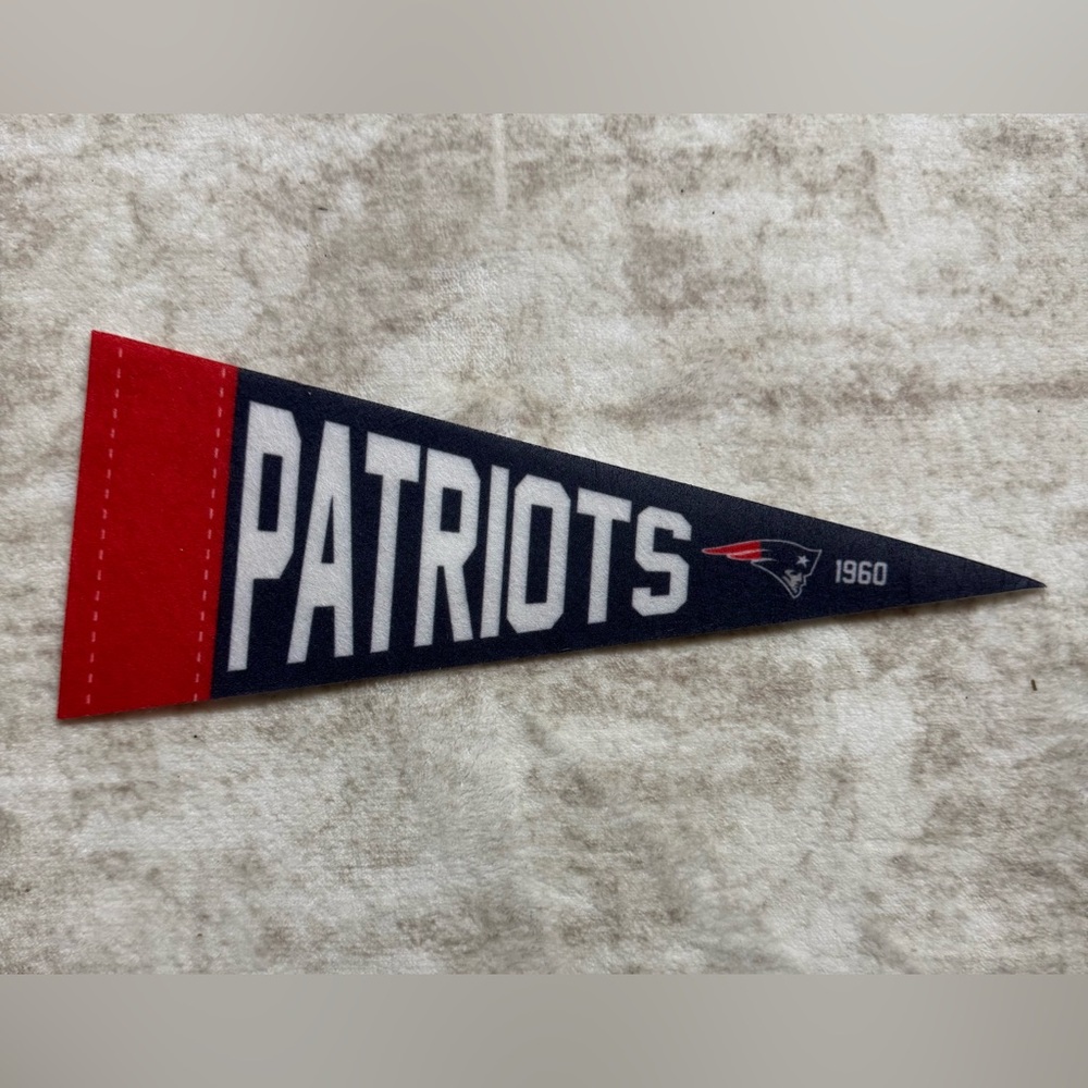 New England Patriots Mini Pennant Flag Patriots 1960 Fabric Banner